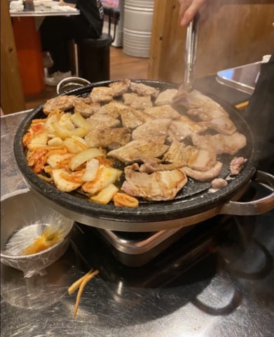 昨夜はサムギョプサル♪